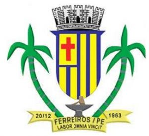 Brasão de Ferreiros (Pernambuco)/Arms (crest) of Ferreiros (Pernambuco)