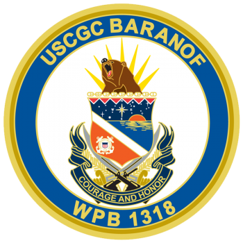 Coat of arms (crest) of the USCGC Baranof (WPB-1318)