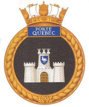 Coat of arms (crest) of the HMCS Porte Quebec, Royal Canadian Navy