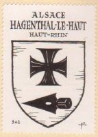 Blason de Hagenthal-le-Haut/Arms (crest) of Hagenthal-le-Haut
