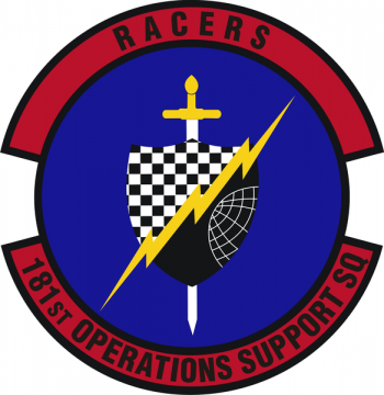 Coat of arms (crest) of the 181st Operations Support Squadron, Indiana Air National Guard