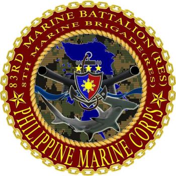 Coat of arms (crest) of the 83rd Marine Battalion (Reserve), Philippine Marine Corps