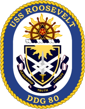 Coat of arms (crest) of Destroyer USS Roosevelt