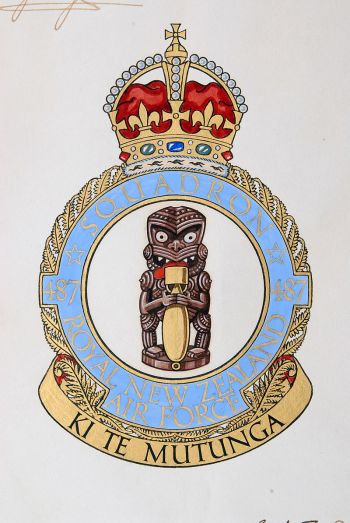 Coat of arms (crest) of the No 487 Squadron, RNZAF