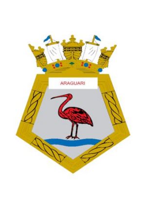 Coat of arms (crest) of the Ocean Patrol Vessel Araguari, Brazilian Navy