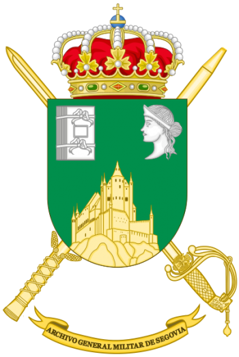 Coat of arms (crest) of the General Military Archive of Segovia, Spanish Army