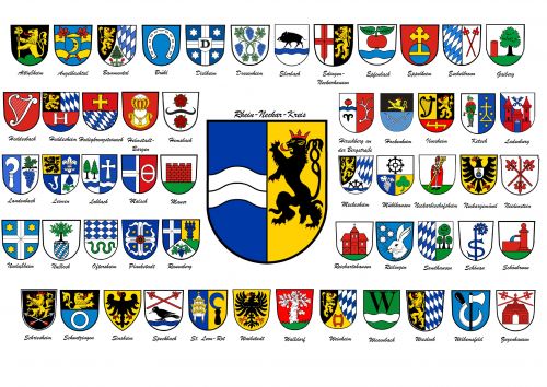 Arms in the Rhein-Neckar Kreis District