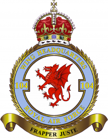 Coat of arms (crest) of No 104 Wing Headquarters, Royal Air Force