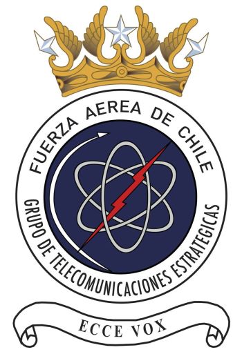 Coat of arms (crest) of the Strategic Telecommunications Group, Air Force of Chile