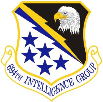 Coat of arms (crest) of the 694th Intelligence Group, US Air Force