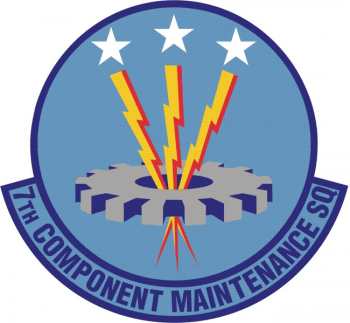 Coat of arms (crest) of the 7th Component Maintenance Squadron, US Air Force
