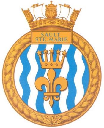 Coat of arms (crest) of the HMCS Sault Ste. Marie, Royal Canadian Navy
