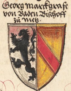 Arms (crest) of Georg von Baden