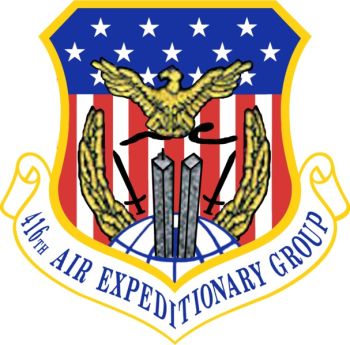 Coat of arms (crest) of the 416th Air Expeditionary Group, US Air Force