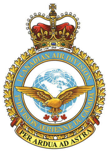 Coat of arms (crest) of the No 1 Canadian Air Division, Royal Canadian Air Force