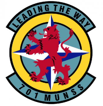Coat of arms (crest) of the 701st Munitions Support Squadron, US Air Force
