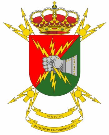 Coat of arms (crest) of the Signal Battalion II-1, Spanish Army