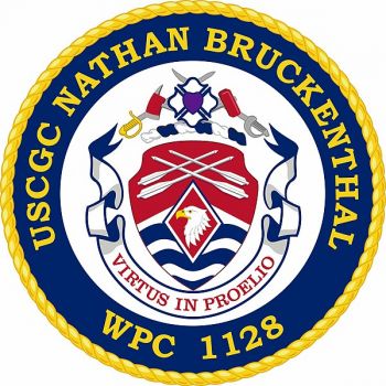 Coat of arms (crest) of the USCGC Nathan Bruckenthal (WPC-1128)