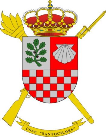 Coat of arms (crest) of the Barracks Services Unit Santocildes, Spanish Army