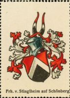 Wappen Freiherren von Stinglheim auf Schönberg