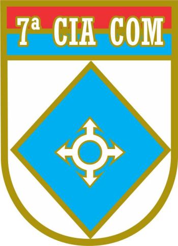 Coat of arms (crest) of the 7th Signal Company, Brazilian Army