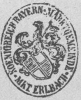 Wappen von Markt Erlbach/Arms (crest) of Markt Erlbach