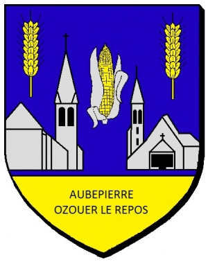 Blason de Aubepierre-Ozouer-le-Repos