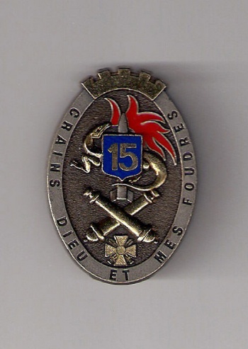 Blason de 15th Artillery Regiment, French Army/Arms (crest) of 15th Artillery Regiment, French Army