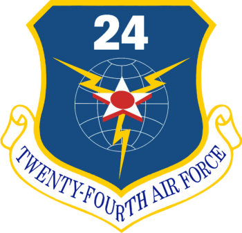 Coat of arms (crest) of the 24th Air Force, US Air Force