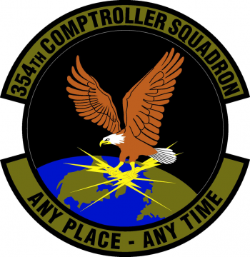 Coat of arms (crest) of the 354th Comptroller Squadron, US Air Force