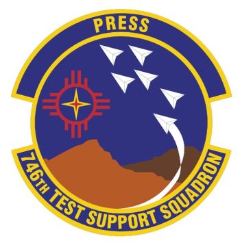Coat of arms (crest) of the 746th Test Support Squadron, US Air Force