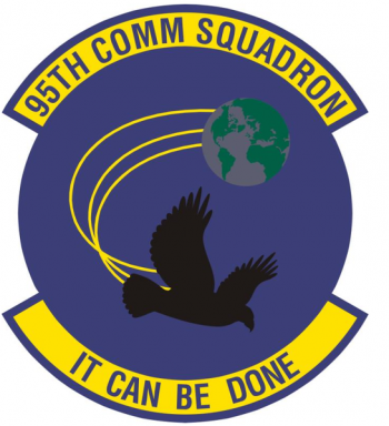 Coat of arms (crest) of the 95th Communications Squadron, US Air Force