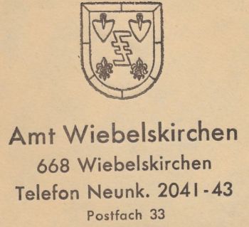 Wappen von Amt Wiebelskirchen/Coat of arms (crest) of Amt Wiebelskirchen