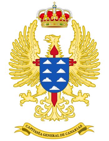 Coat of arms (crest) of the General Captaincy of the Canary Islands, Spanish Army