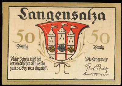 Wappen von Bad Langensalza/Coat of arms (crest) of Bad Langensalza