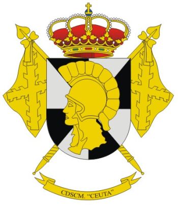 Coat of arms (crest) of the Ceuta Military Sociocultural Sports Center, Spanish Army