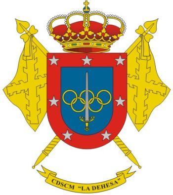 Coat of arms (crest) of the La Dehesa Military Sociocultural Sports Center, Spanish Army