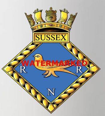 Coat of arms (crest) of the Royal Naval Reserve Sussex, Royal Navy