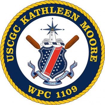 Coat of arms (crest) of the USCGC Kathleen Moore (WPC-1109)