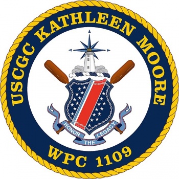 Coat of arms (crest) of USCGC Kathleen Moore (WPC-1109)