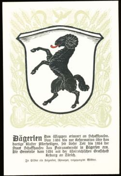 Wappen von/Blason de Dägerlen