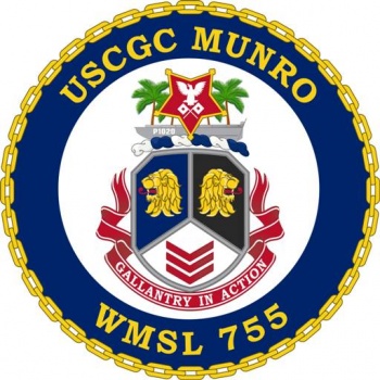 Coat of arms (crest) of the USCGC Munro (WMSL-755)