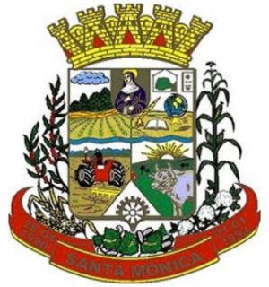 Arms (crest) of Santa Mônica (Paraná)