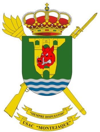 Coat of arms (crest) of the Barracks Services Unit Montejaque, Spanish Army
