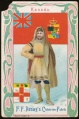 Arms, Flags and Folk Costume trade card