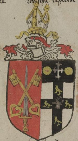 Arms (crest) of John Veysey
