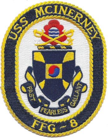 Coat of arms (crest) of the Frigate USS McInerney (FFG-8)