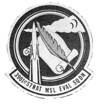 Coat of arms (crest) of the 3901st Strategic Missile Evaluation Squadron, US Air Force