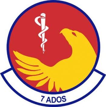 Coat of arms (crest) of the 7th Aeromedical Dental Squadron, US Air Force