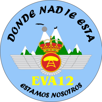 Coat of arms (crest) of the Air Vigilance Squadron No. 12 and Espinosa de los Monteros Air Force Barracks, Spanish Air Force